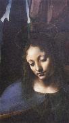 Leonardo  Da Vinci Detail of Madonna of the Rocks Germany oil painting artist